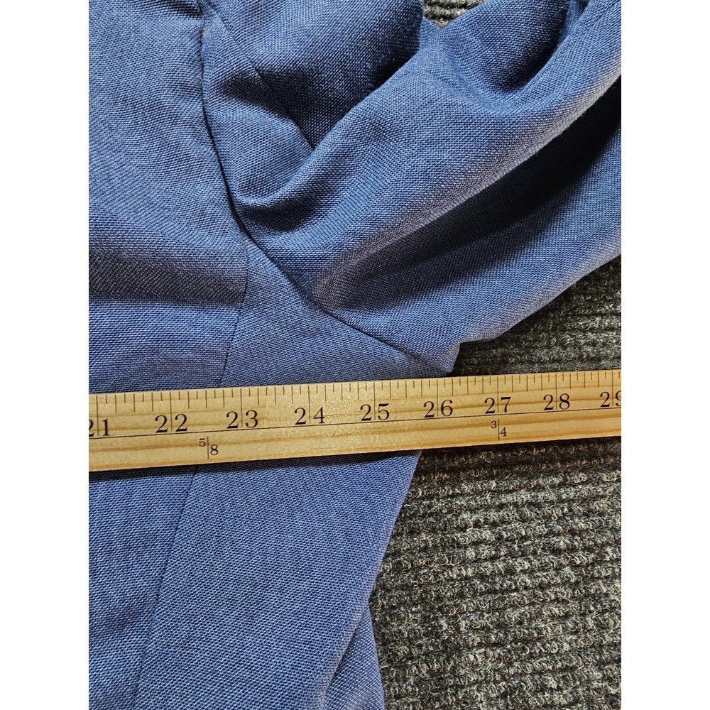 Stafford Blazer Jacket Mens XL Blue Formal Business Notch Lapel 2 Gold Button - Picture 14 of 16
